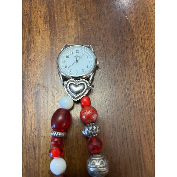 Beaded legacy red beads watch - Picture 3 of 3
